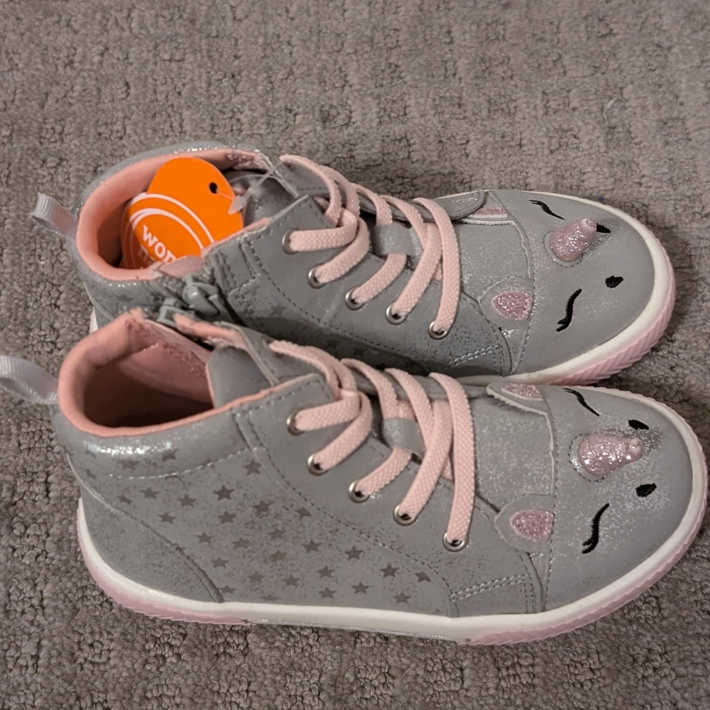 Toddler girl unicorn high tops